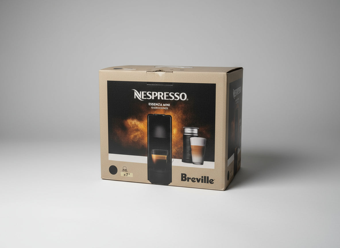 Nespresso Essenza Mini Espresso Machine by Breville, with Aeroccino Milk Frother