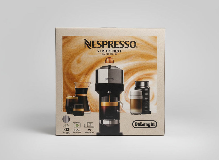 Nespresso New Vertuo Next 19-Bar, 1-Cup Black Espresso Machine